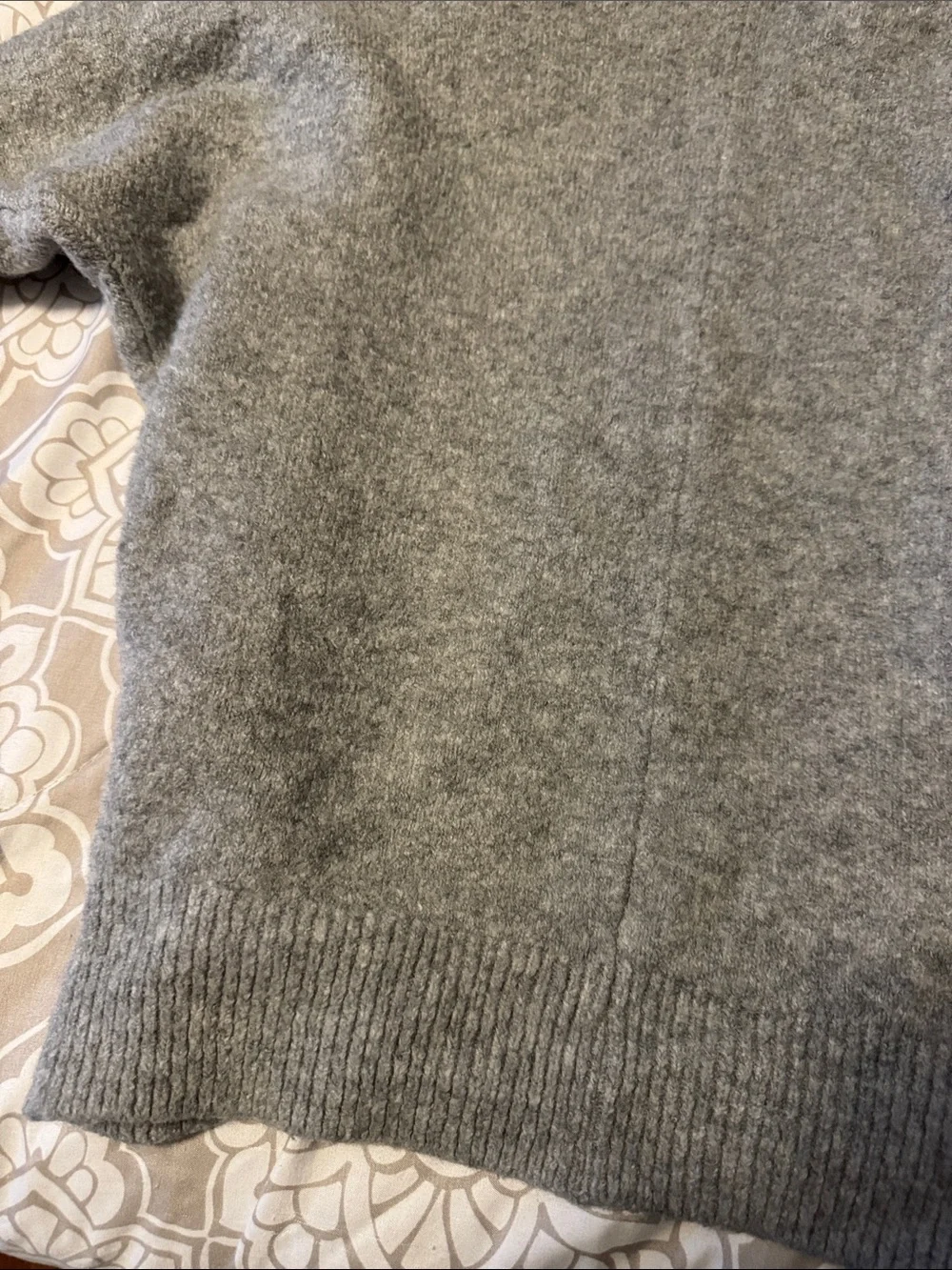 Old Navy Girls Light Gray Open-Front Relaxed Knit Cardigan Size M-L